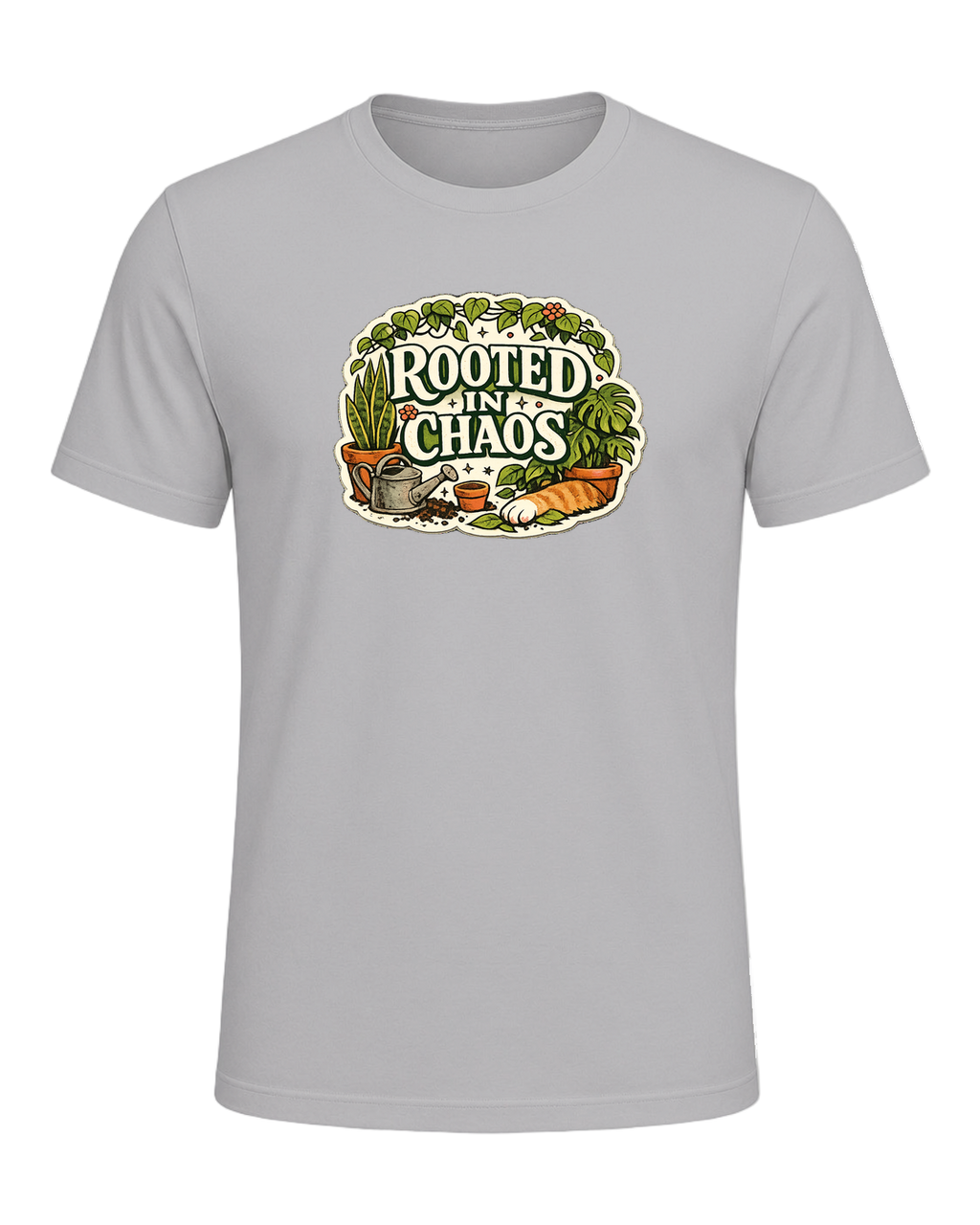 A cozy vintage plant mom tee for anyone beautifully rooted in houseplant chaos. — Athletic Heather