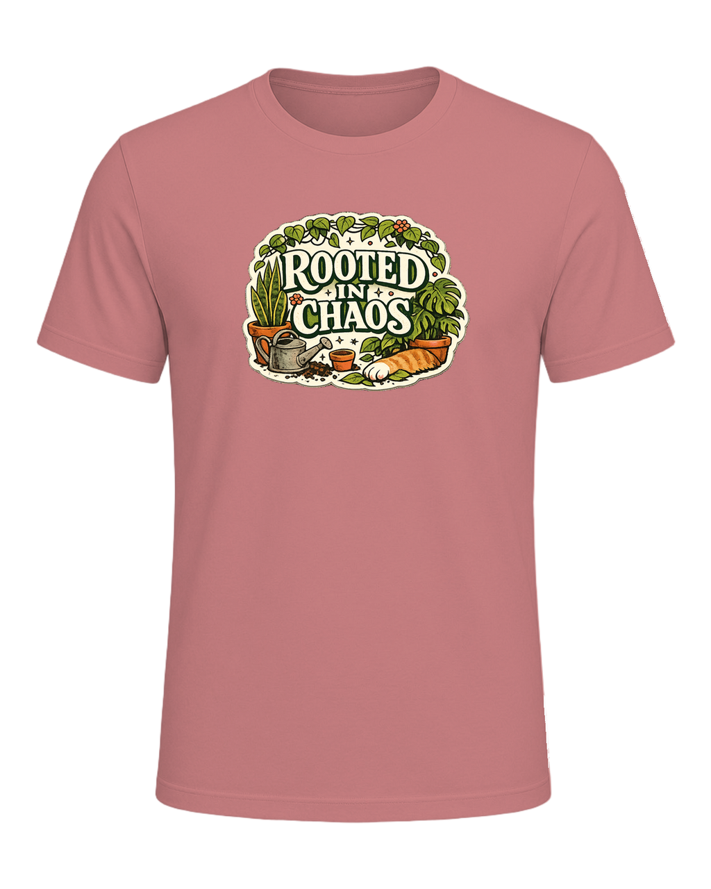A cozy vintage plant mom tee for anyone beautifully rooted in houseplant chaos. — Heather Mauve