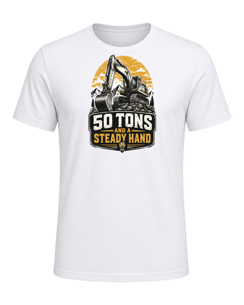 50 tons and a steady hand — White