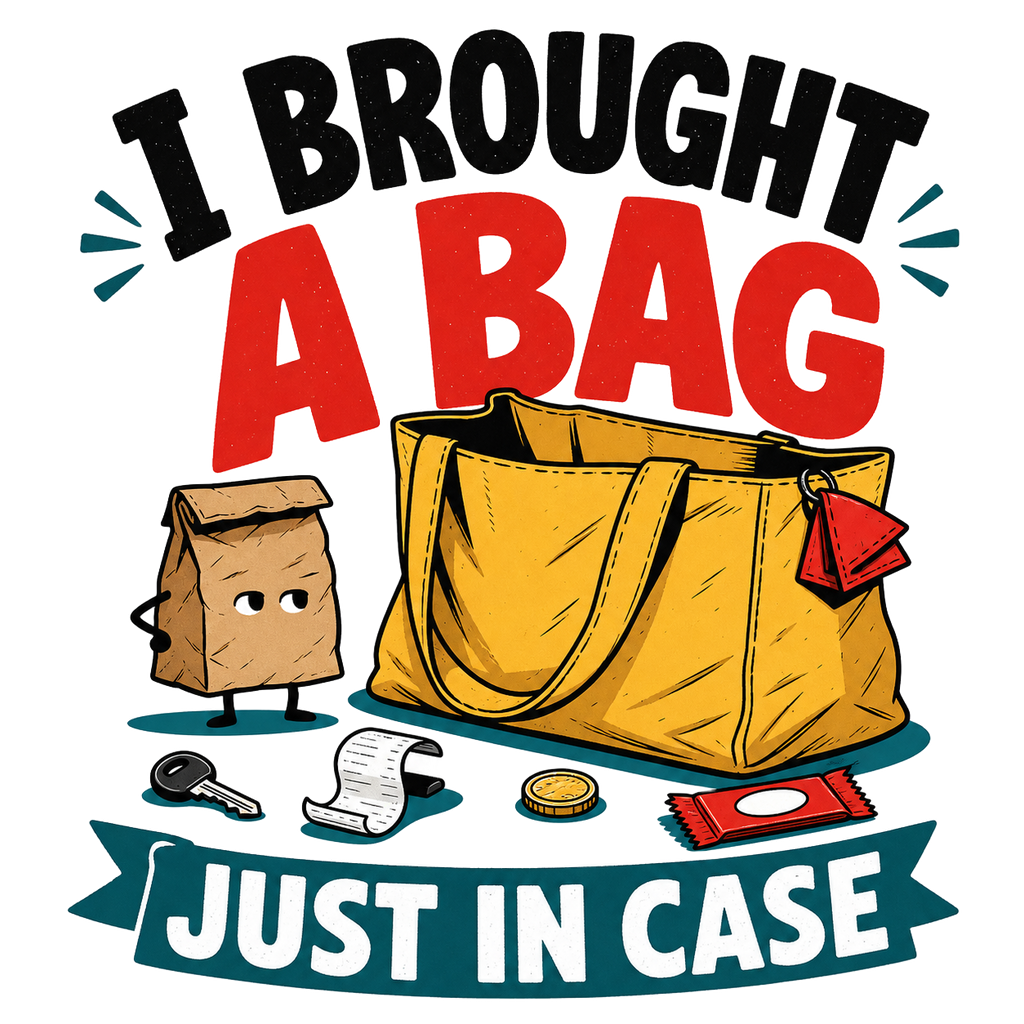 I BROUGHT A BAG JUST IN CASE