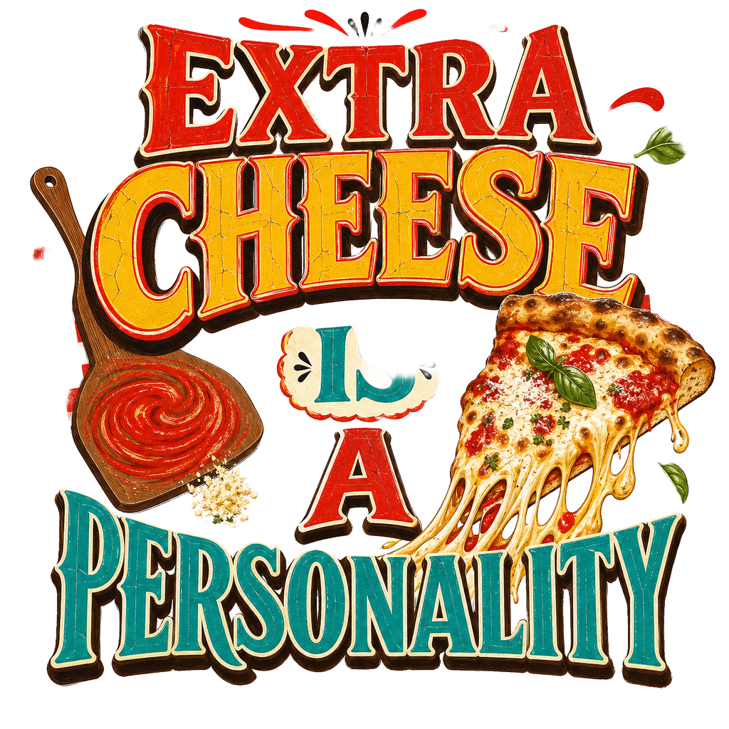 EXTRA CHEESE IS A PERSONALITY