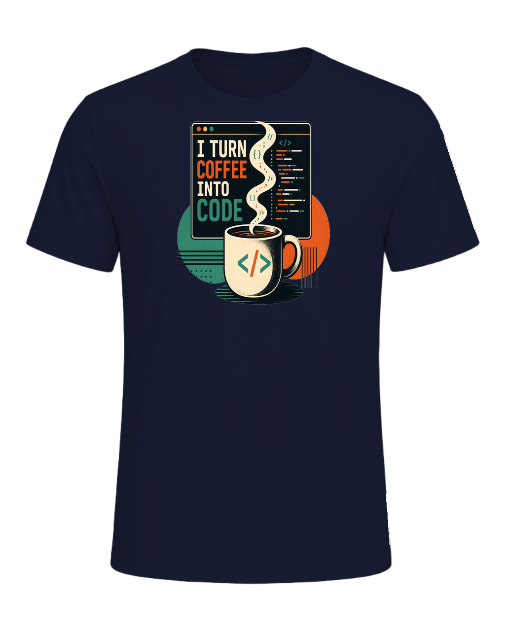 Coffee + Programmer — Navy