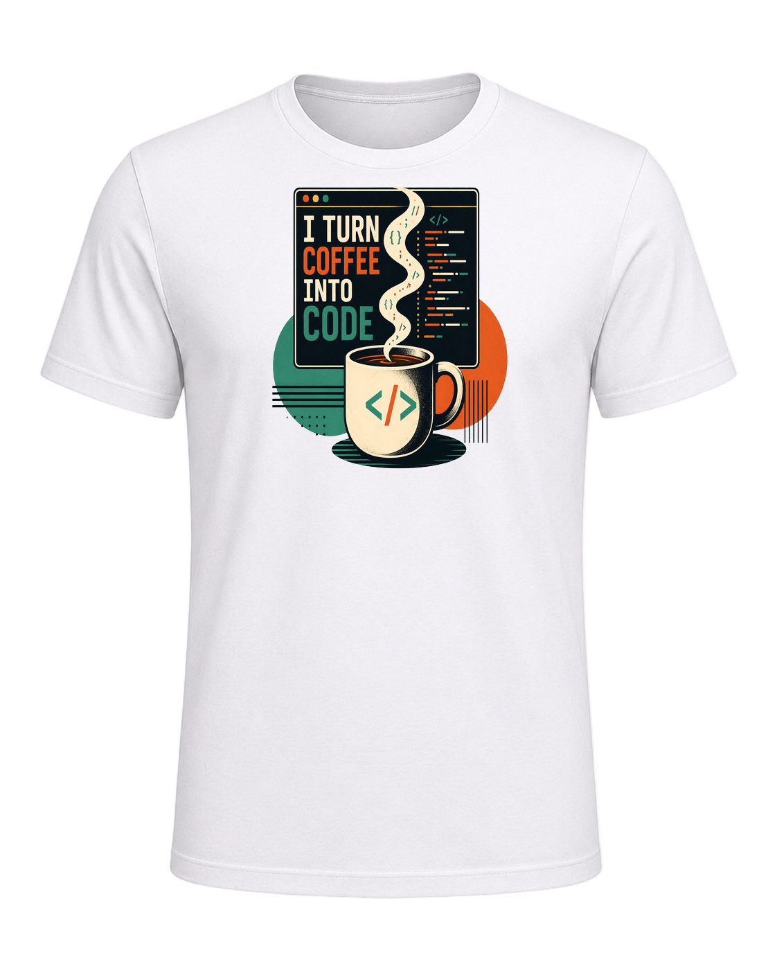 Coffee + Programmer — White
