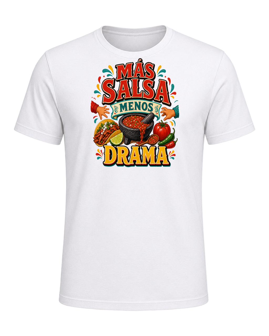 MÁS SALSA MENOS DRAMA — White