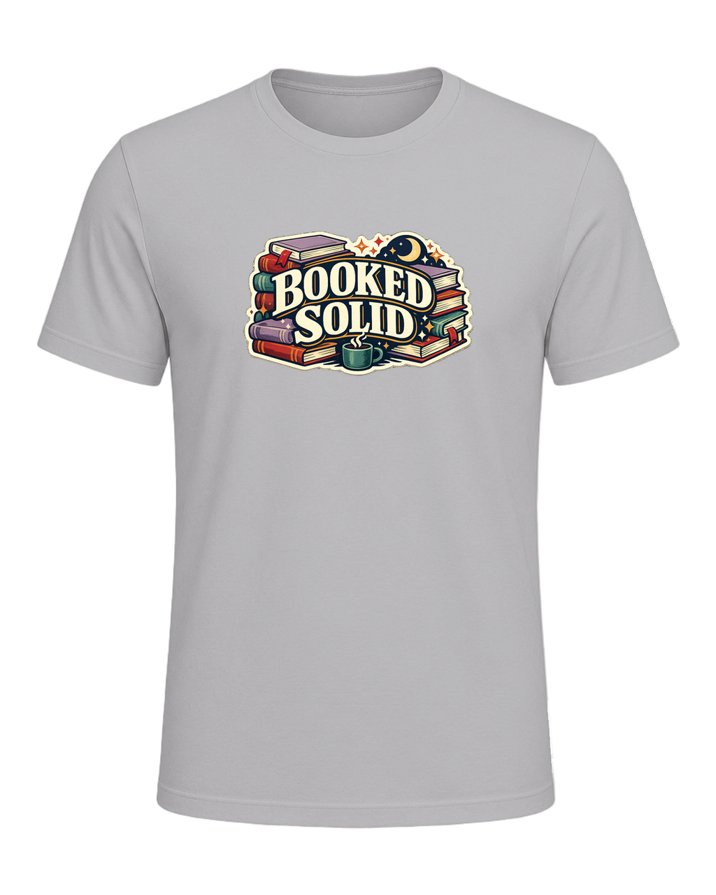Booked Solid Tee — Athletic Heather
