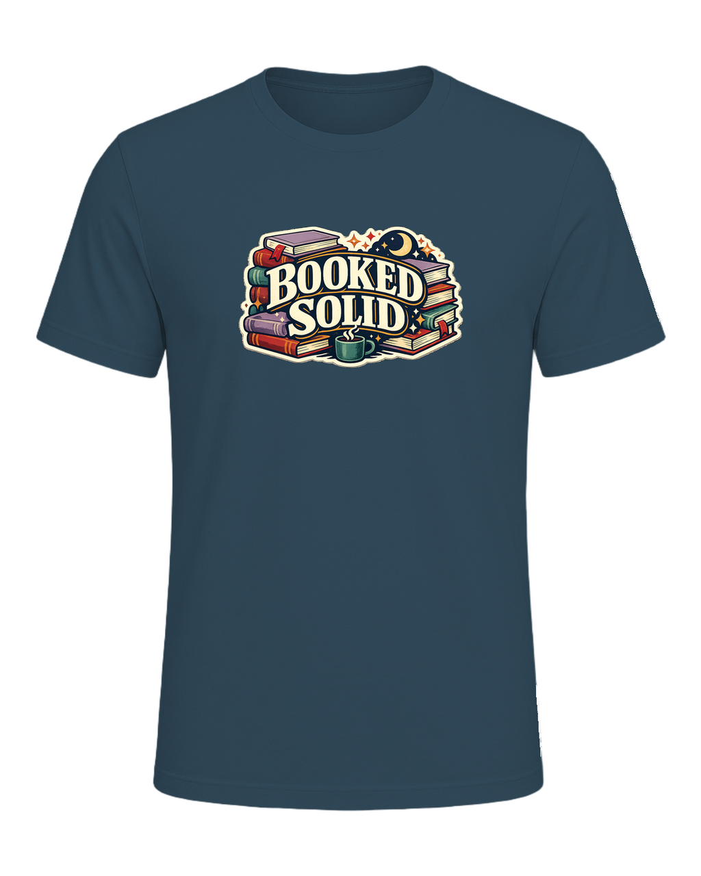 Booked Solid Tee — Deep Teal