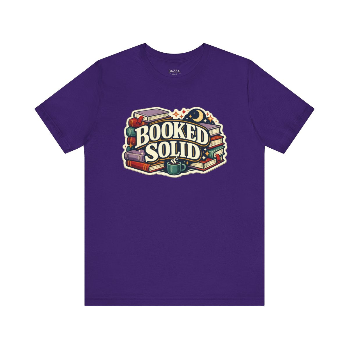 Book Lover Gift T-Shirt — Booked Solid — books t-shirt design by Margaux