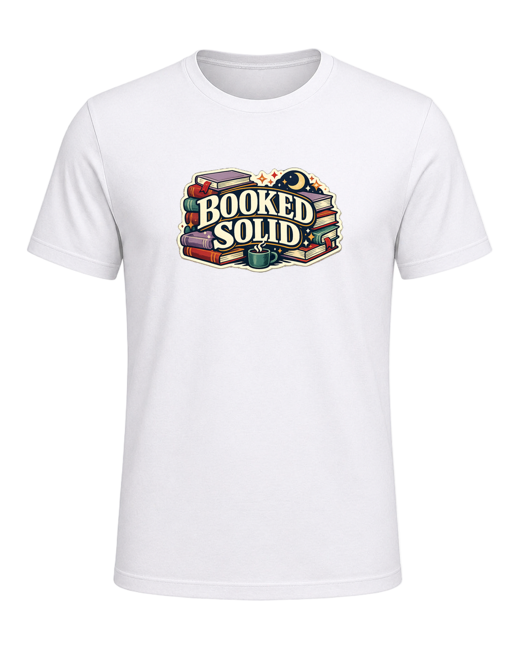 Booked Solid Tee — White