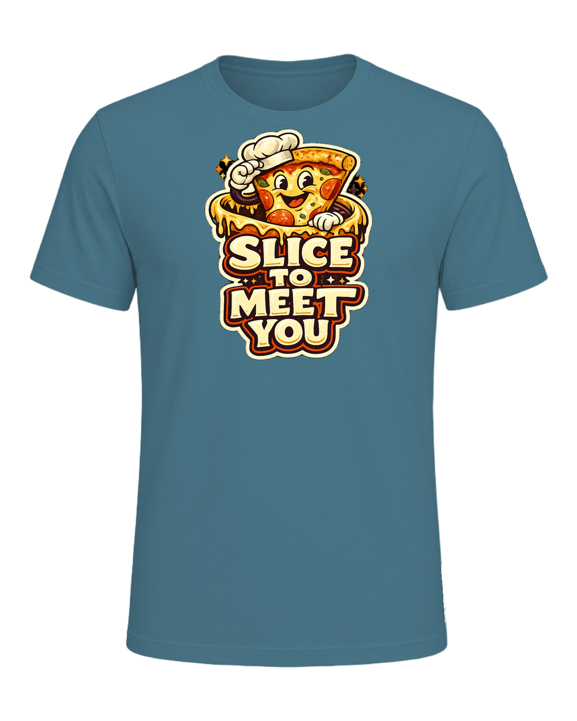 Slice To Meet You Tee — Heather Deep Teal