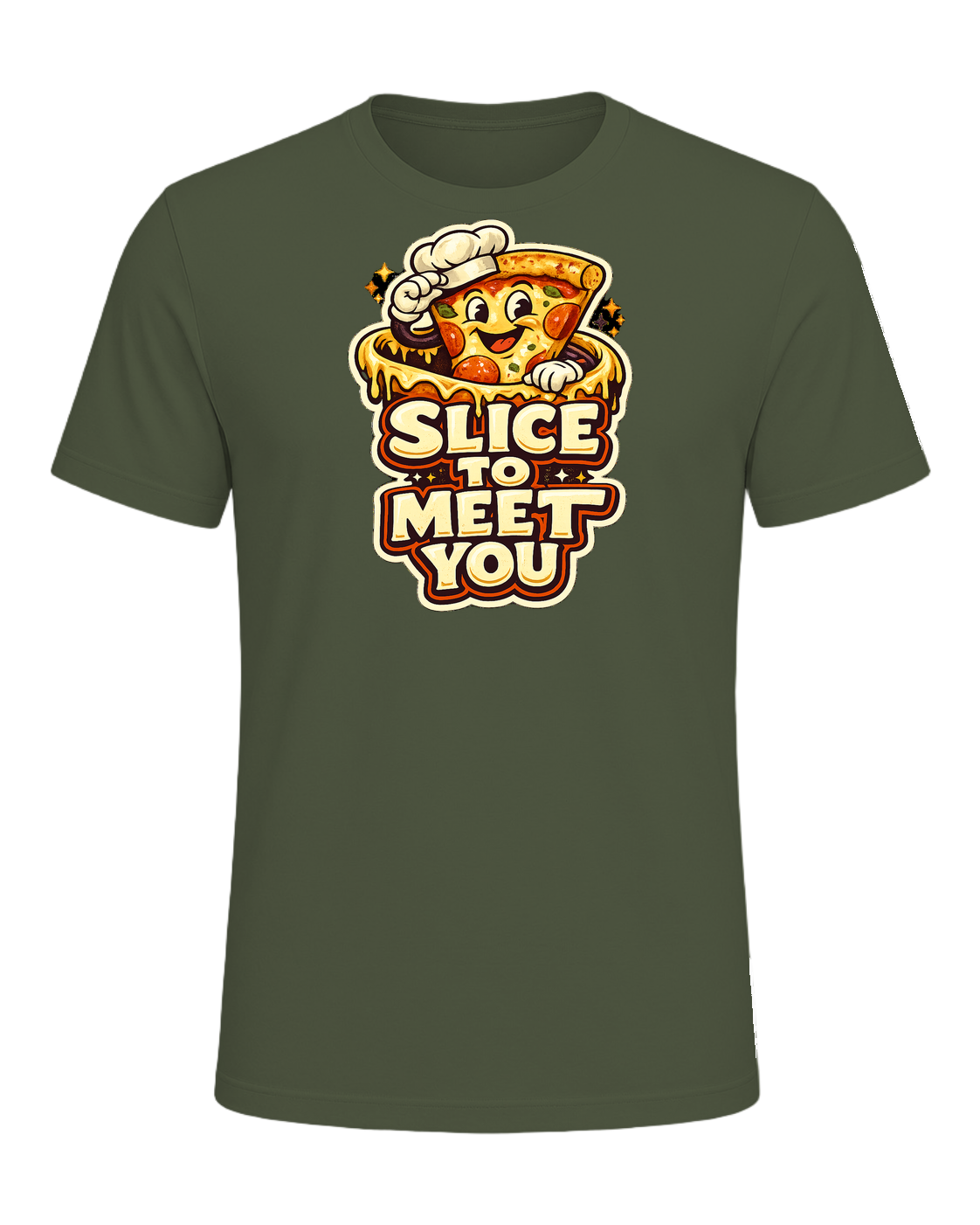 Slice To Meet You Tee — Military Green