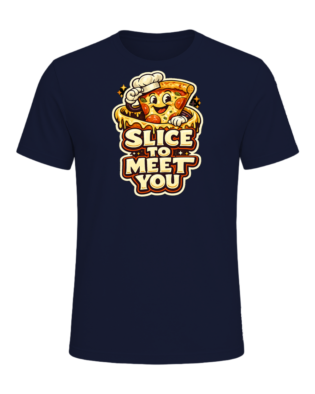 Slice To Meet You Tee — Navy