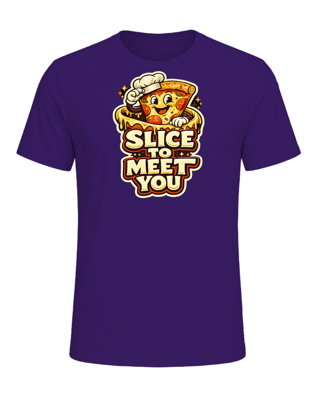 Slice To Meet You Tee — Team Purple