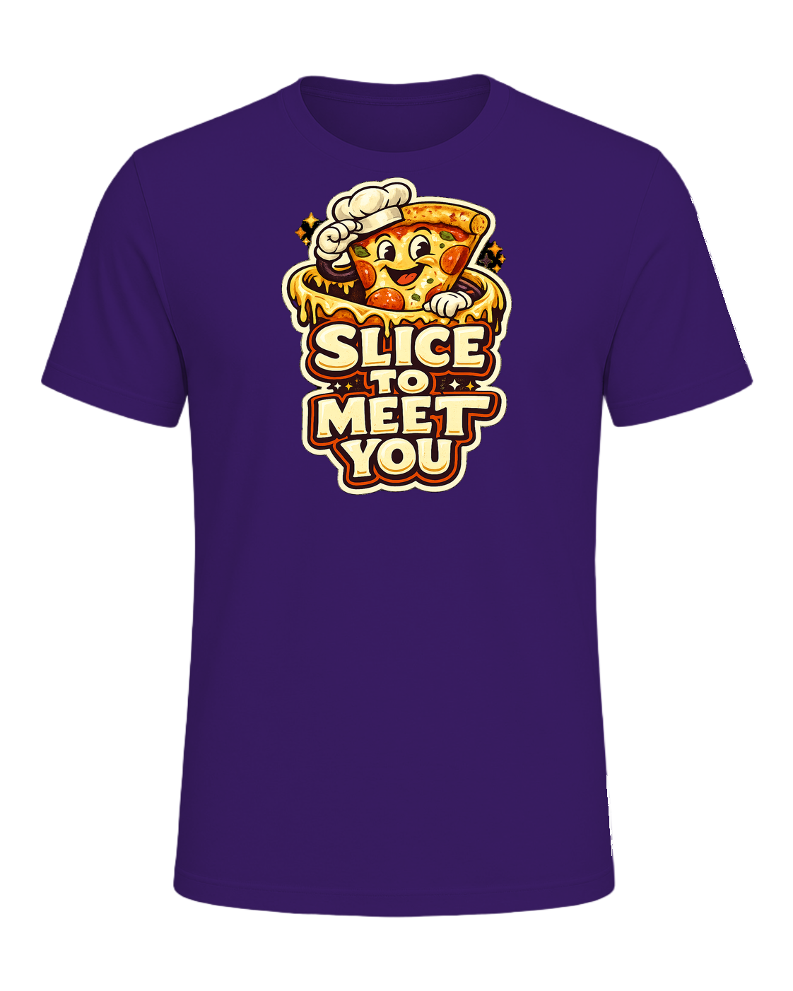 Slice To Meet You Tee — Team Purple