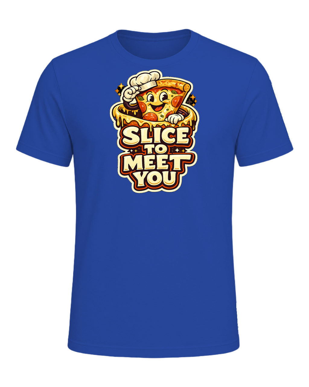Slice To Meet You Tee — True Royal
