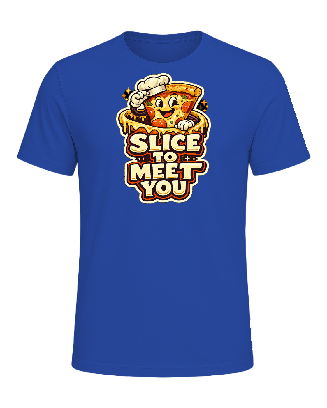 Slice To Meet You Tee — True Royal