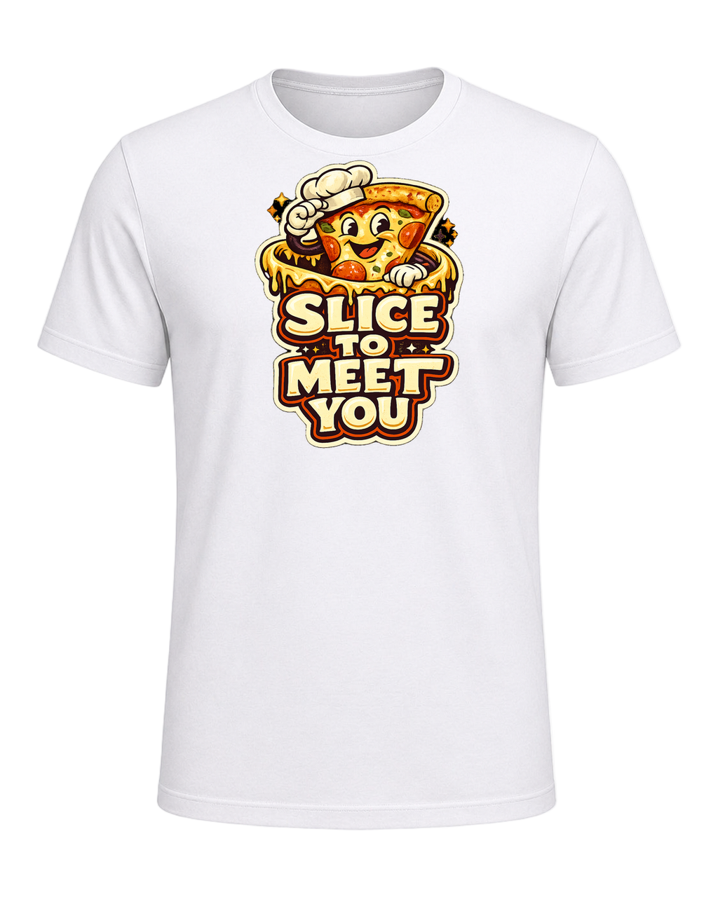 Slice To Meet You Tee — White