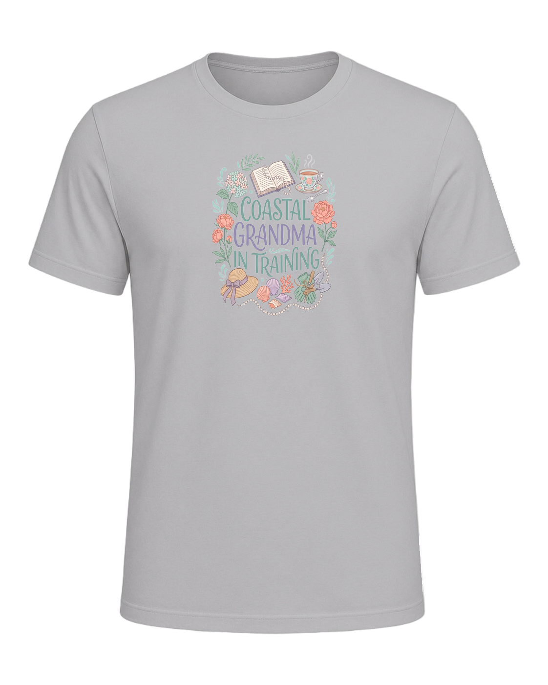 COASTAL GRANDMA IN TRAINING — Athletic Heather