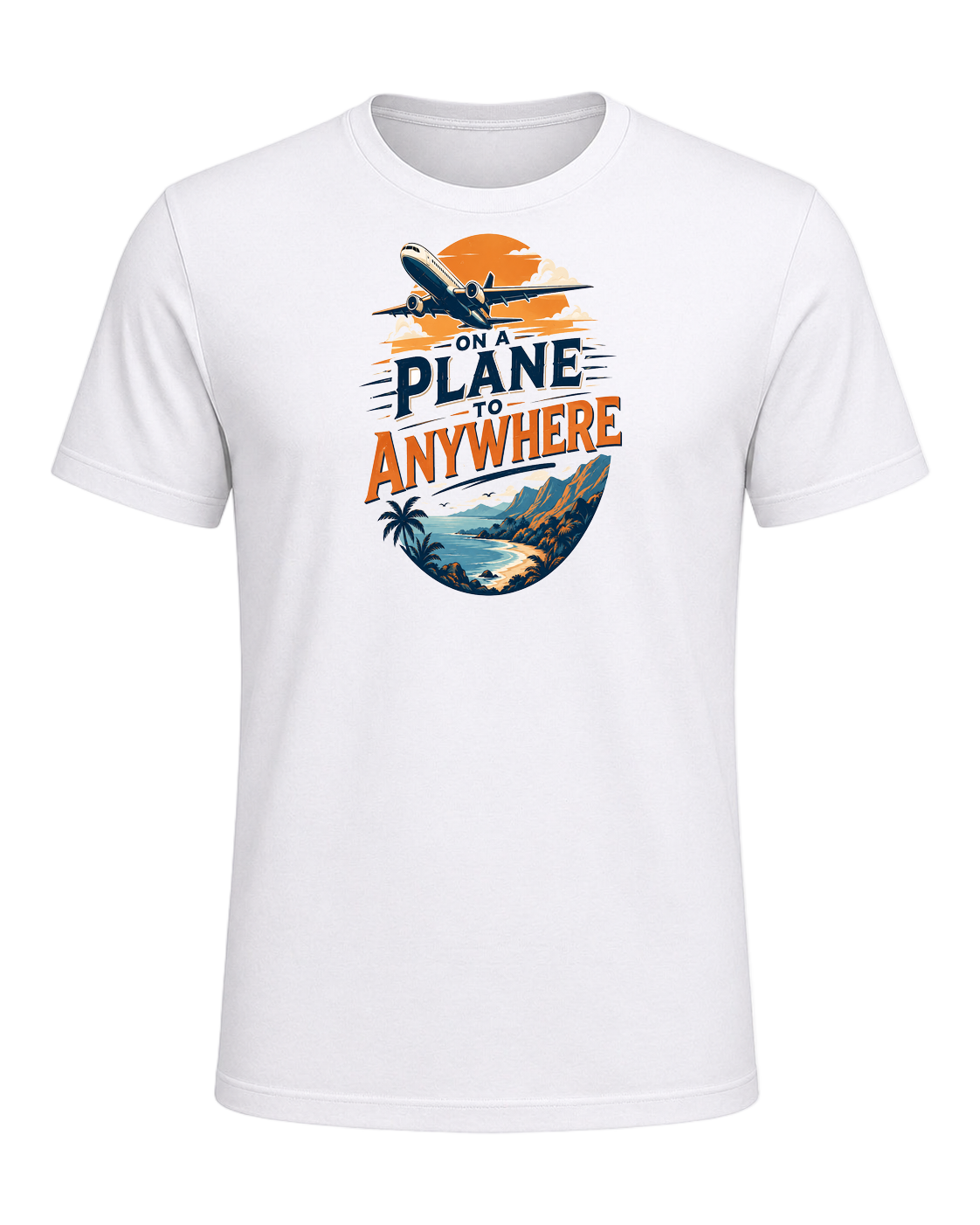 ON A PLANE TO ANYWHERE — White