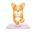 Corgi + Yoga