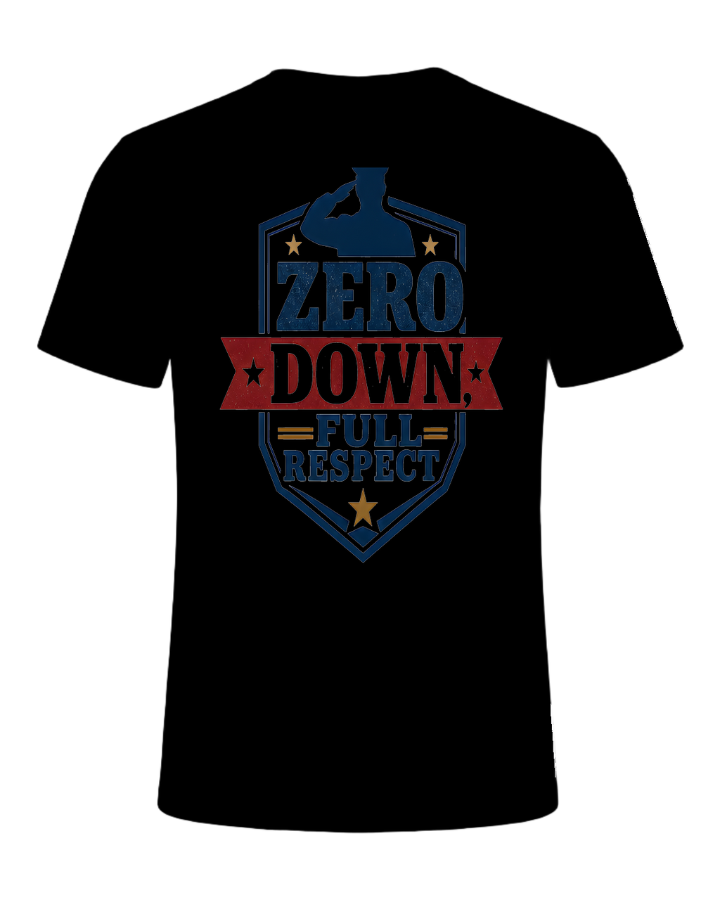 ZERO DOWN, FULL RESPECT — Black
