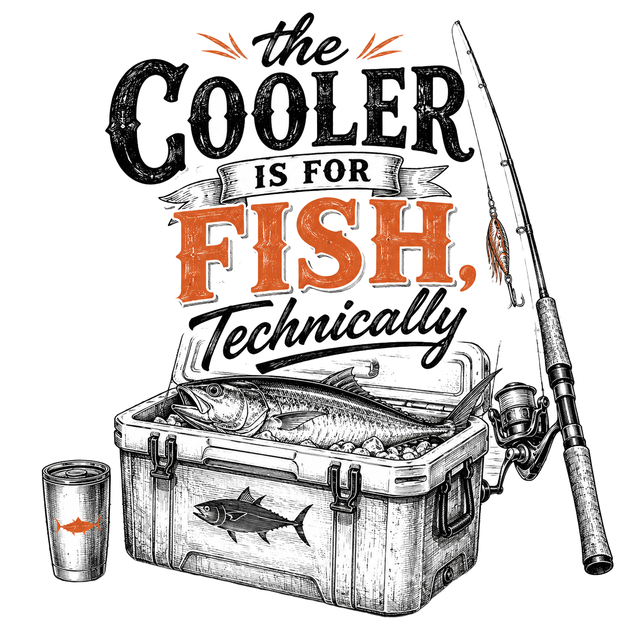 the cooler is for fish, technically