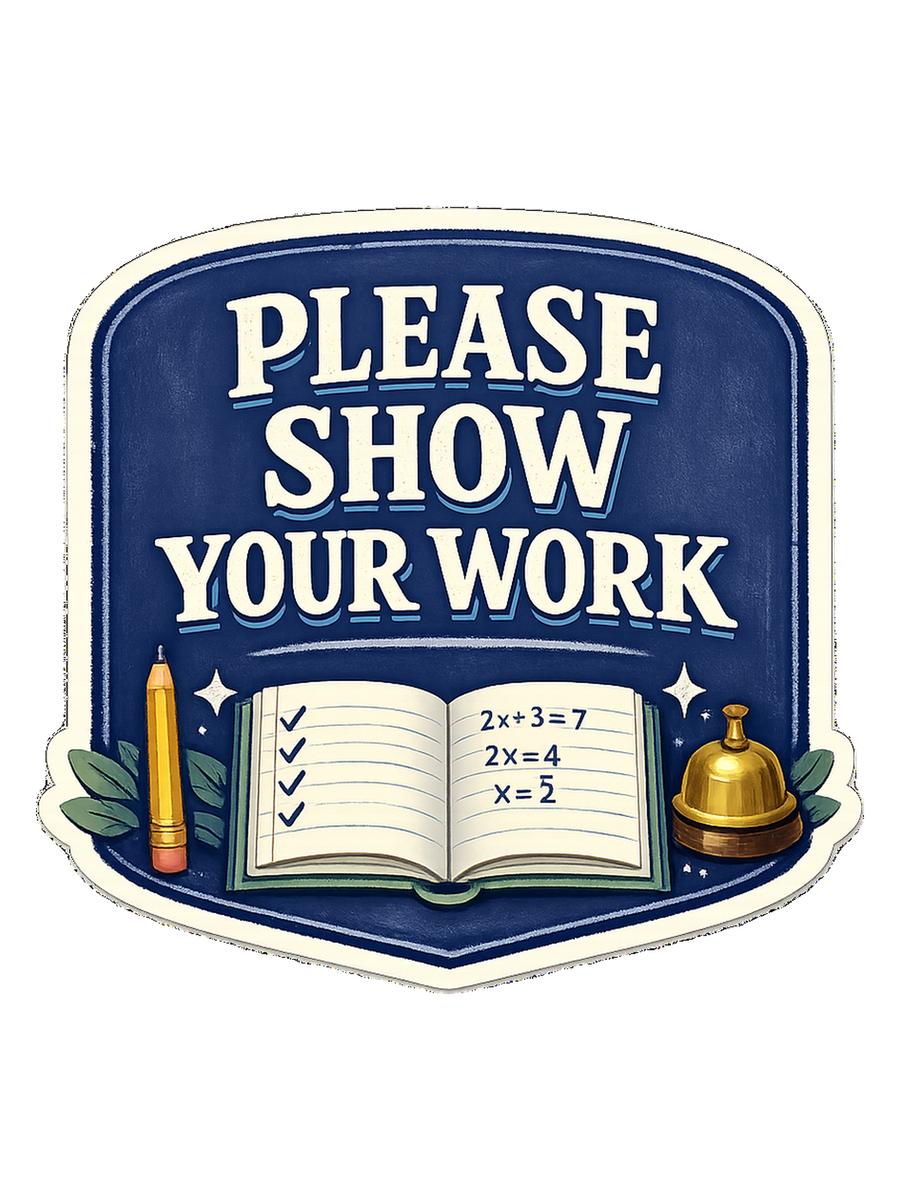 Please Show Your Work Tee