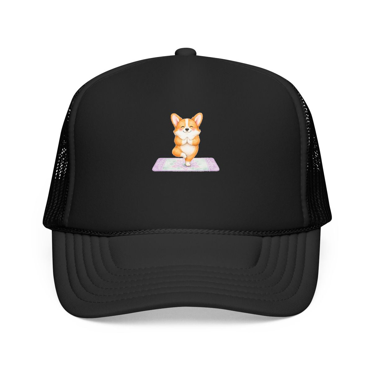 Corgi Mom Hat — Downward Dog, Literally — corgi club hat design