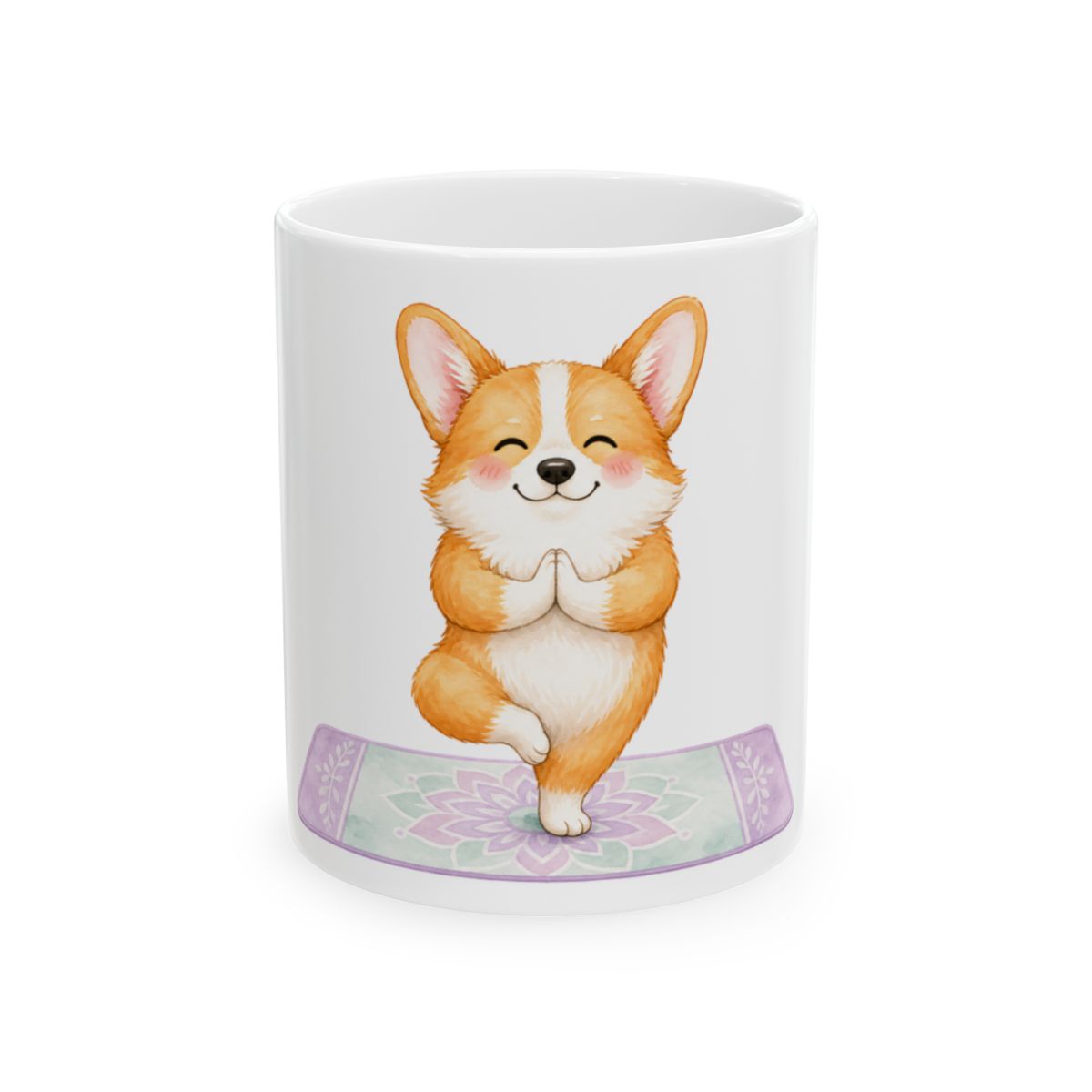 Corgi + Yoga Mug