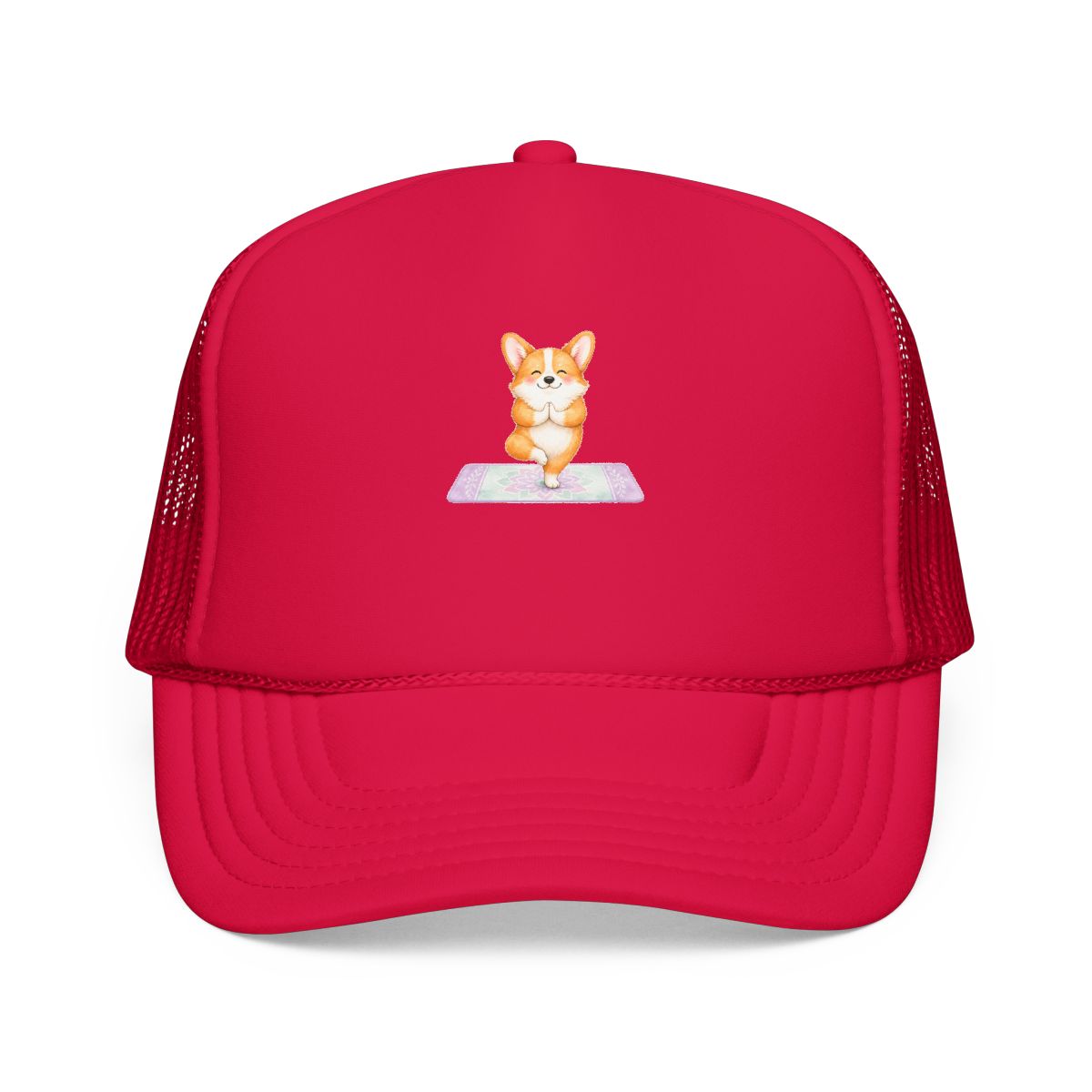 Corgi Mom Hat — Downward Dog, Literally — corgi club hat design