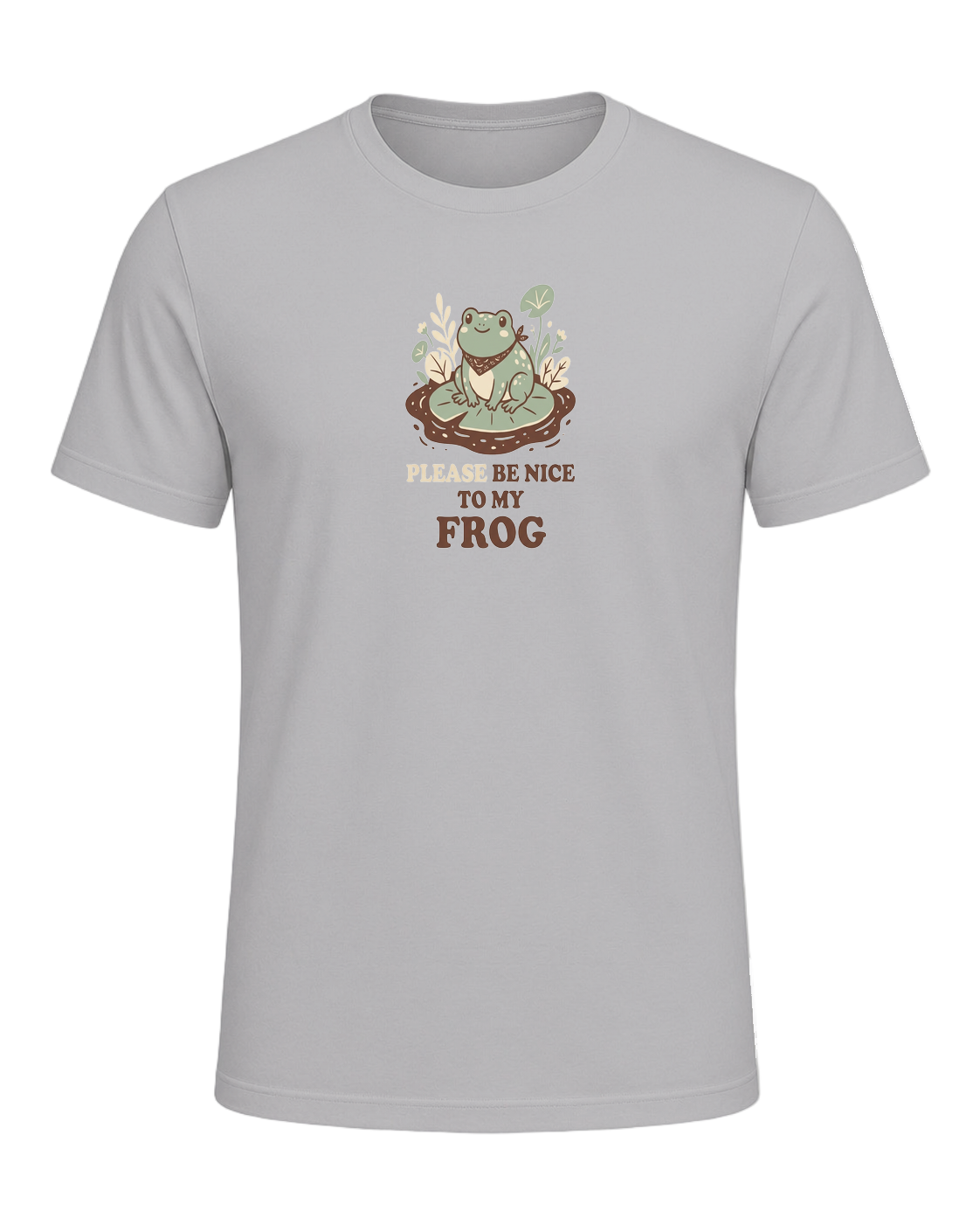 PLEASE BE NICE TO MY FROG — Athletic Heather