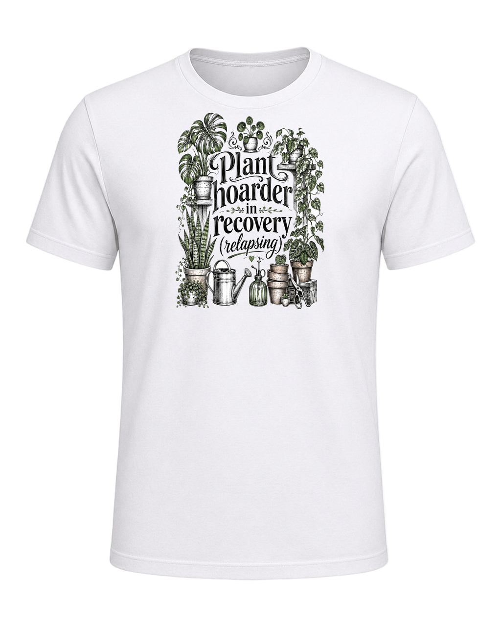 Plant hoarder in recovery (relapsing) — White