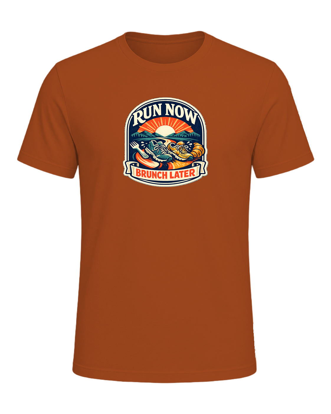Run Now Brunch Later Tee — Autumn