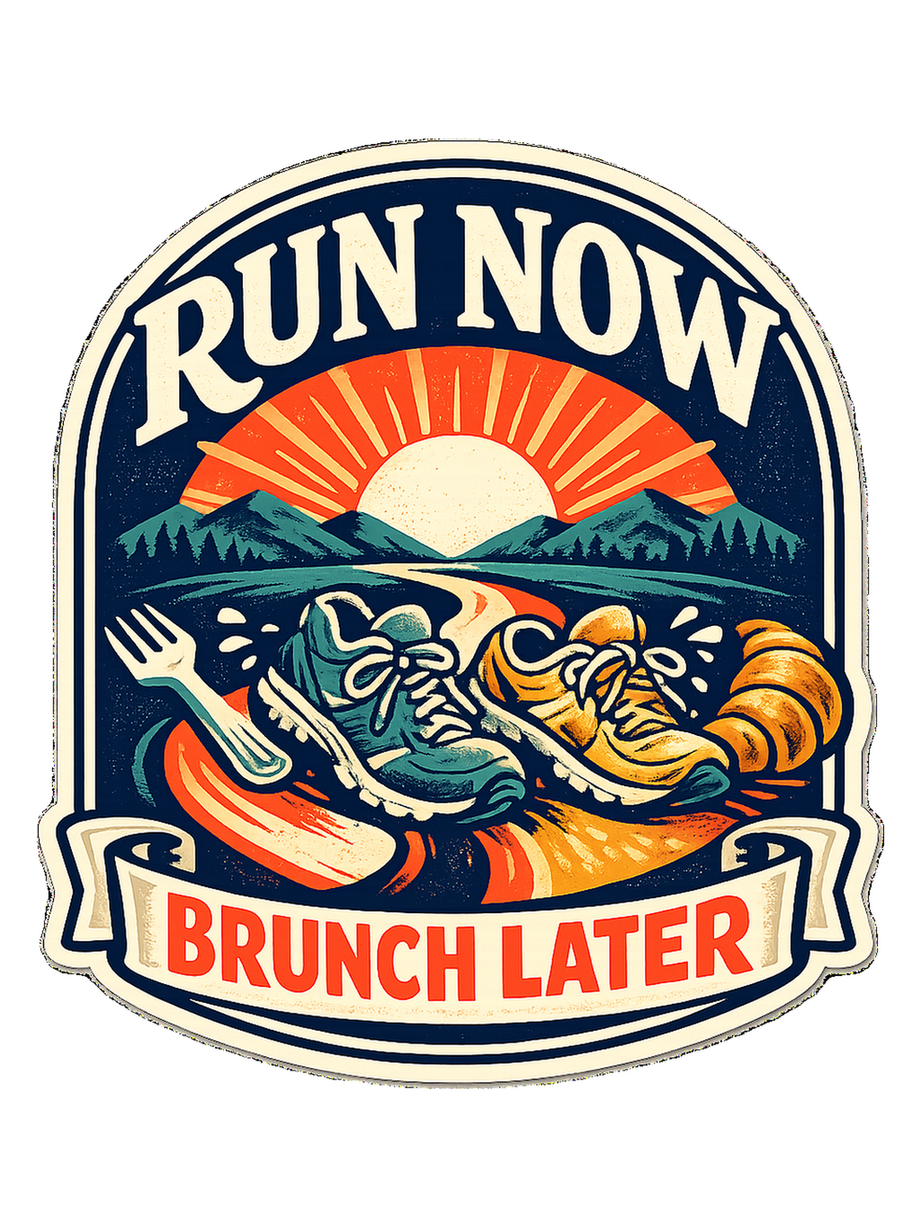 Run Now Brunch Later Tee