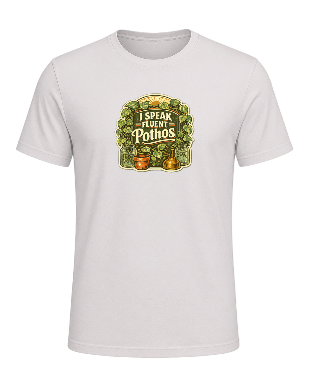I Speak Fluent Pothos Tee — Vintage White