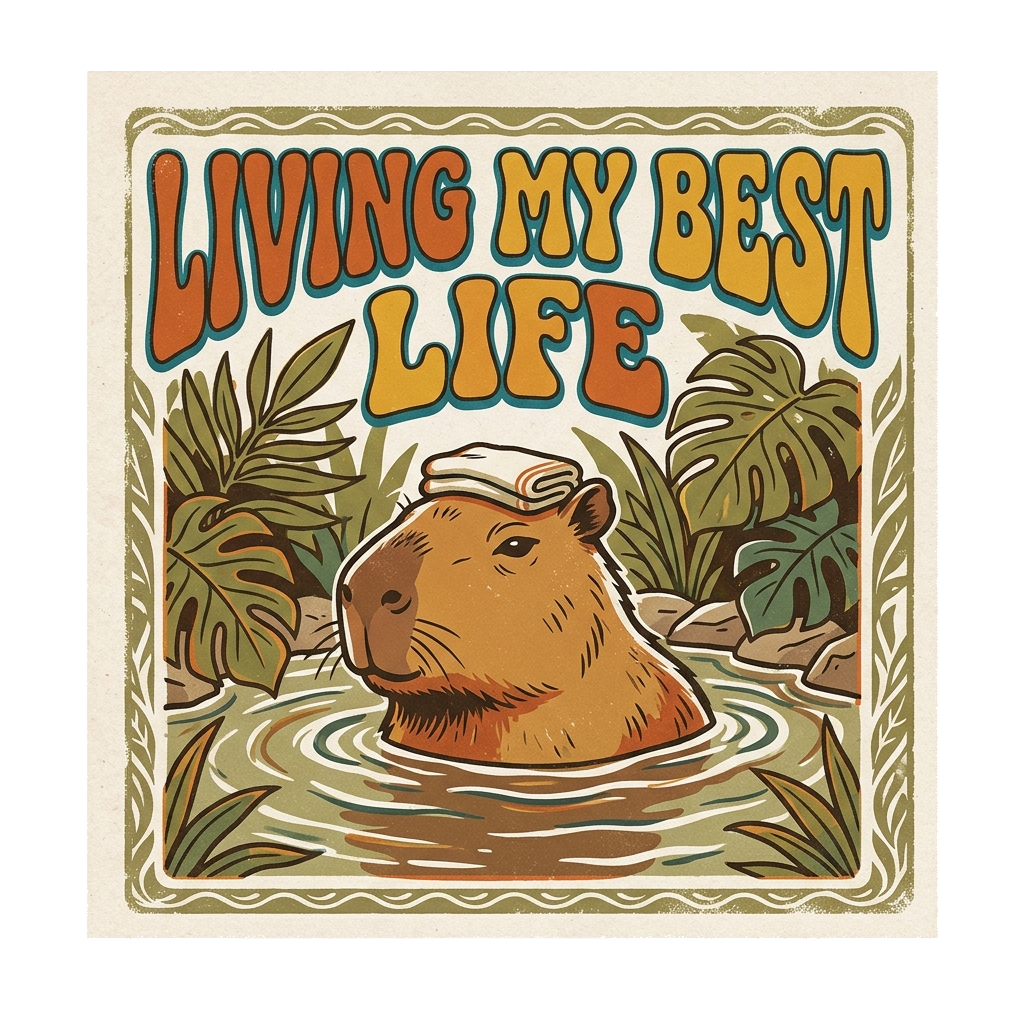 Capybara Chill Vibes