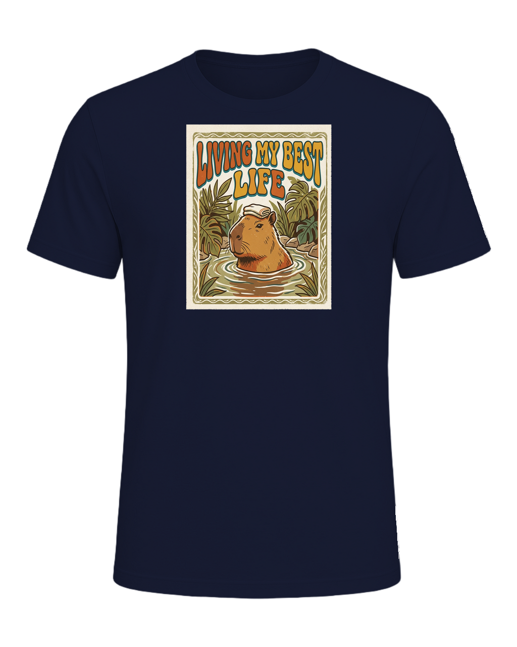 Capybara Chill Vibes — Navy