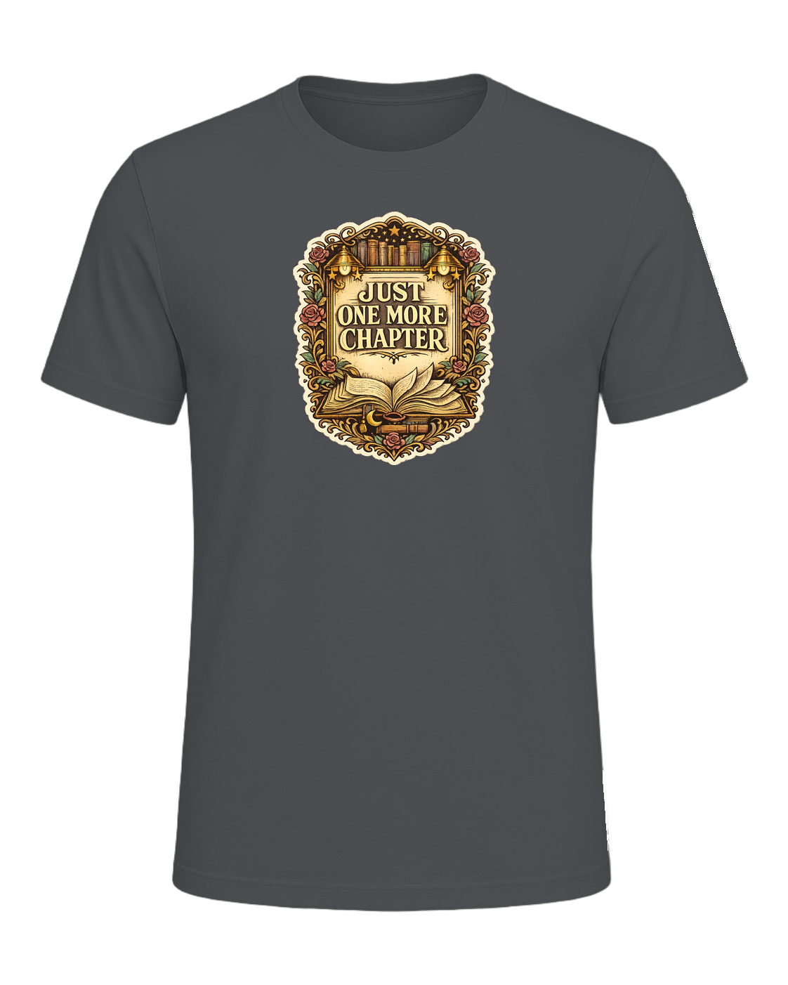 Just One More Chapter Tee — Asphalt