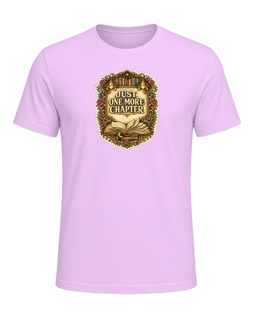 Just One More Chapter Tee — Heather Prism Lilac