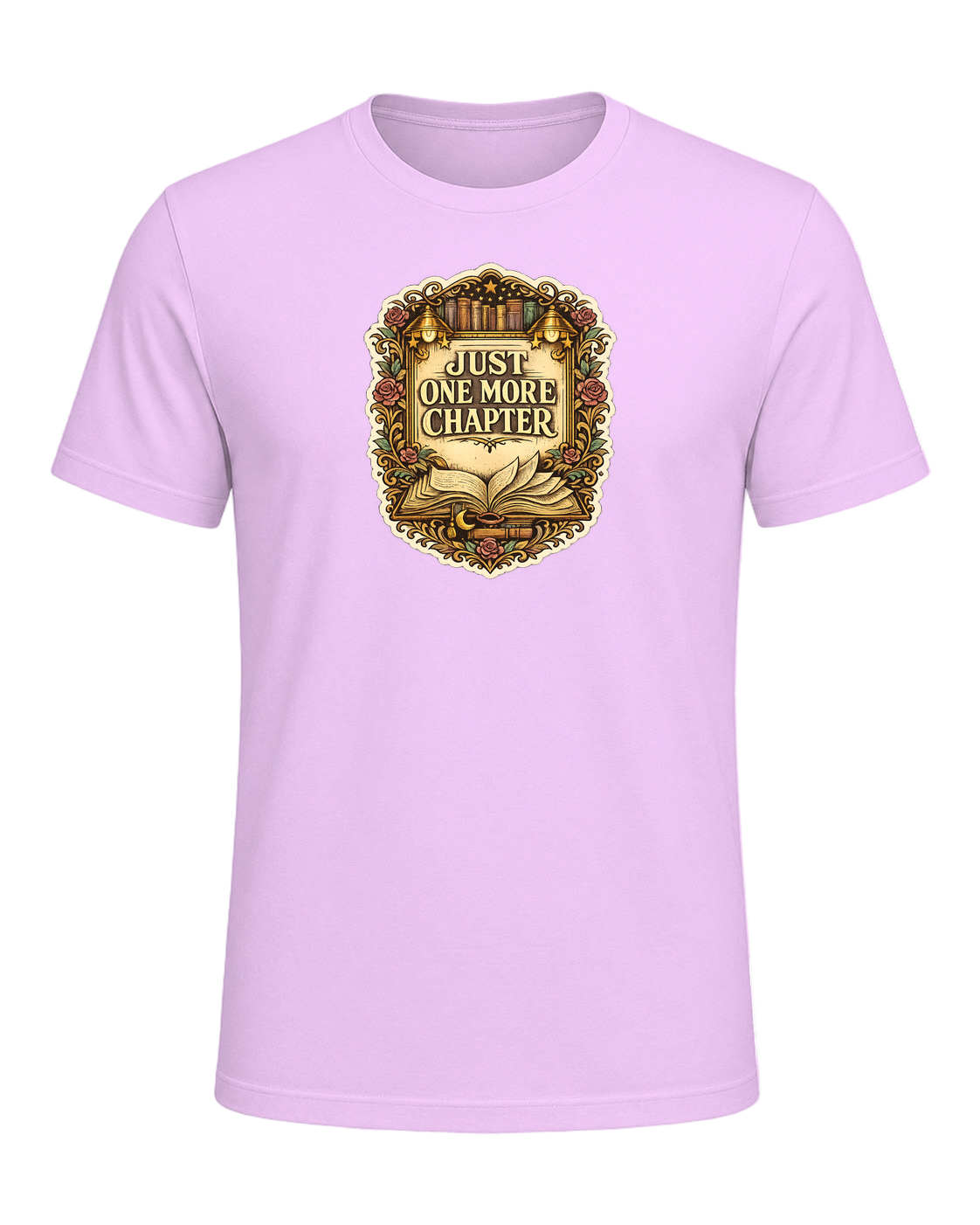 Just One More Chapter Tee — Heather Prism Lilac