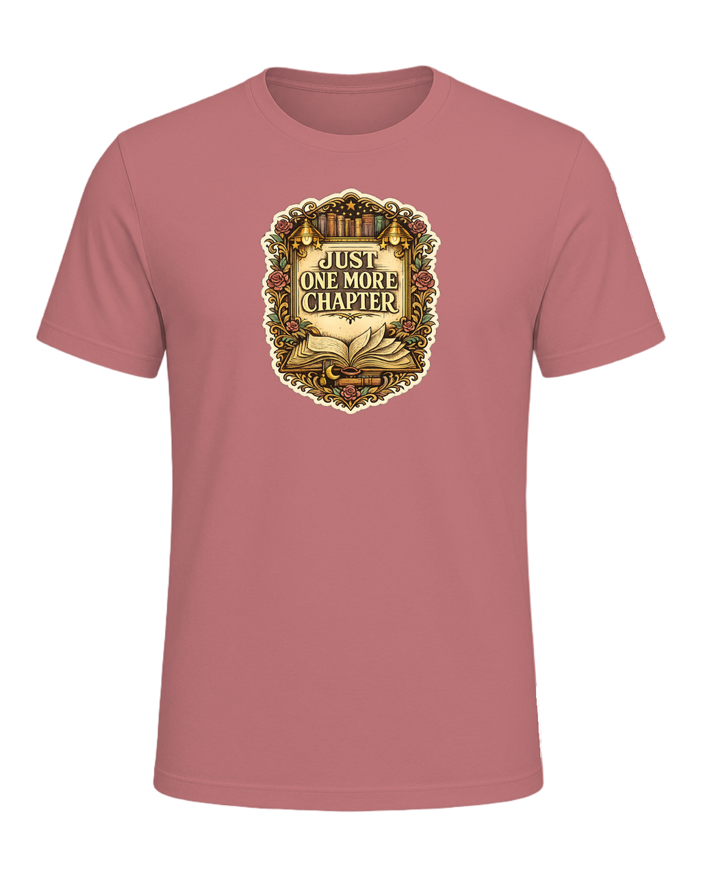 Just One More Chapter Tee — Mauve