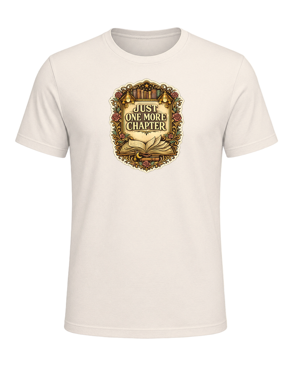 Just One More Chapter Tee — Natural