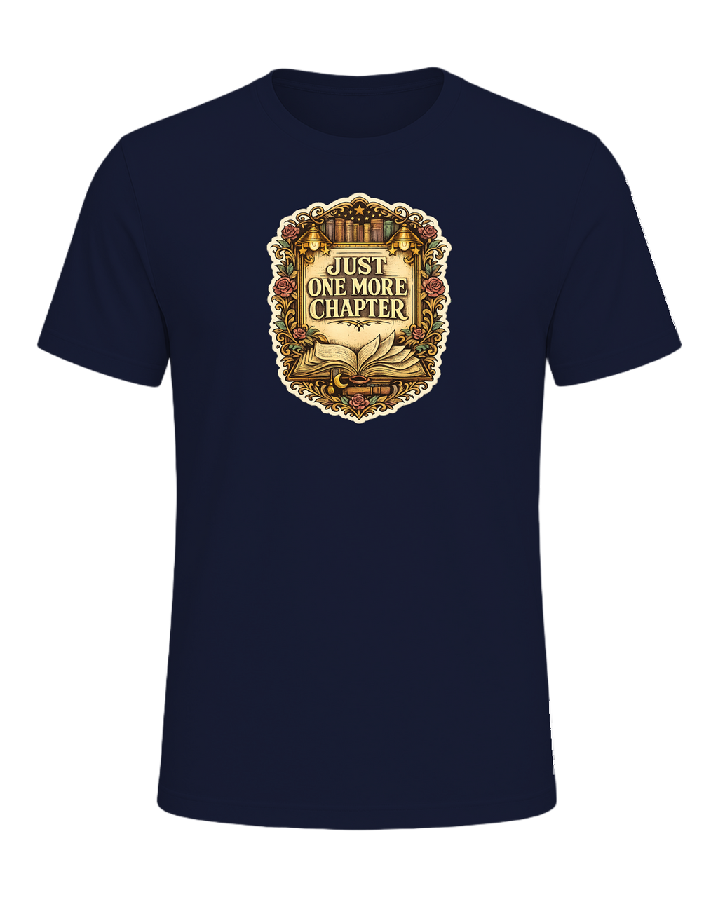 Just One More Chapter Tee — Navy