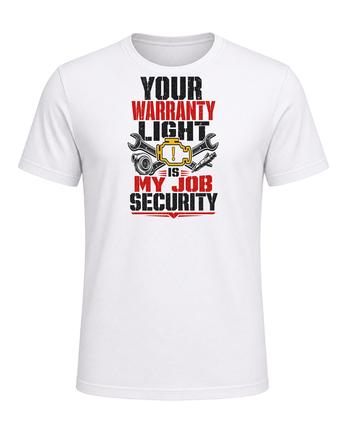 Your warranty light is my job security — White