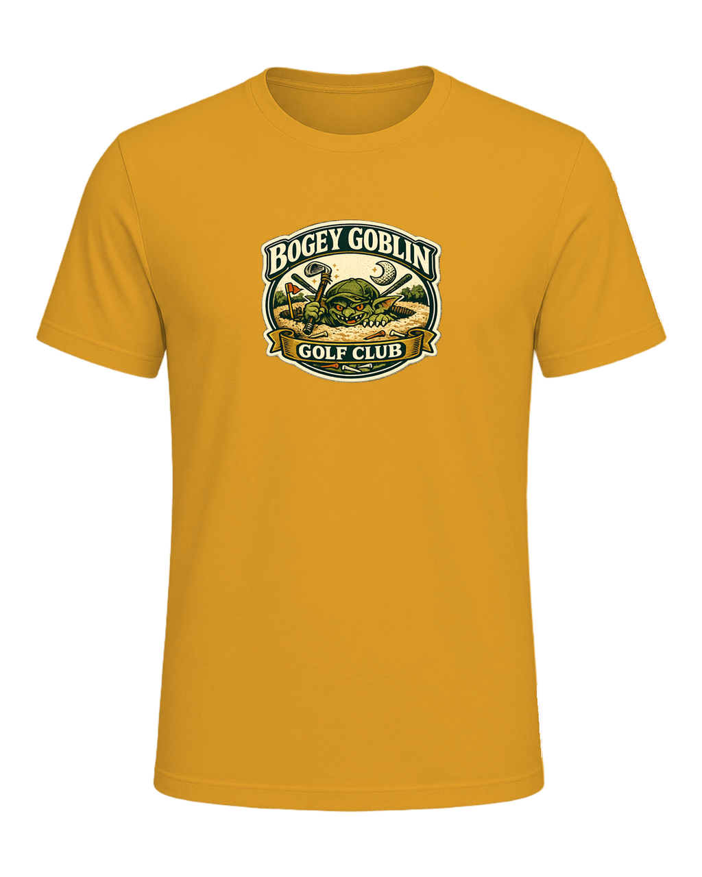 Bogey Goblin Golf Club Tee — Mustard