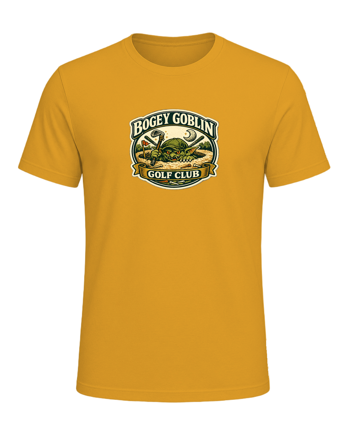 Bogey Goblin Golf Club Tee — Mustard