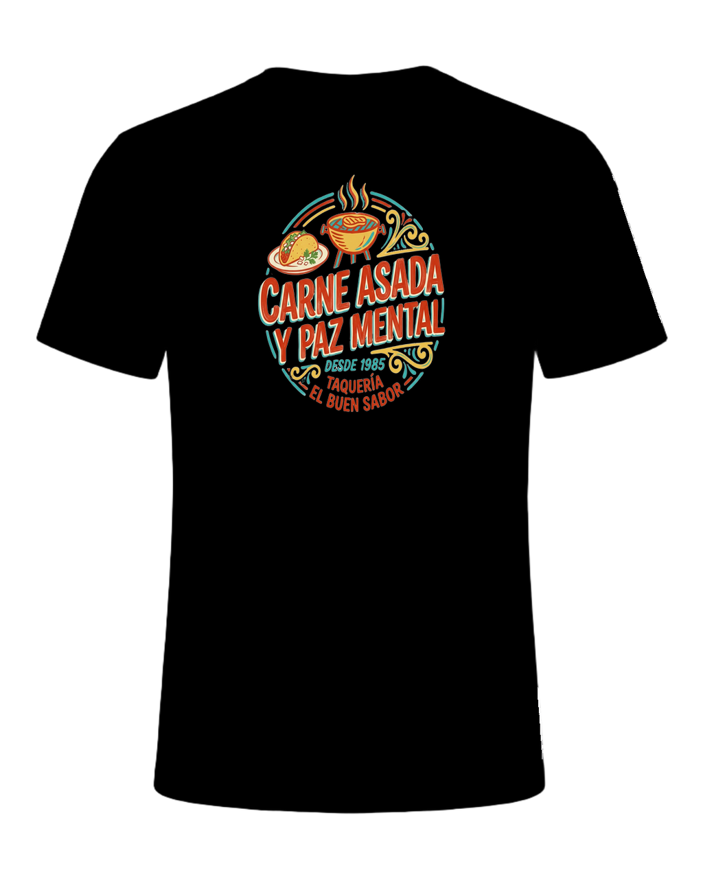 CARNE ASADA Y PAZ MENTAL — Black