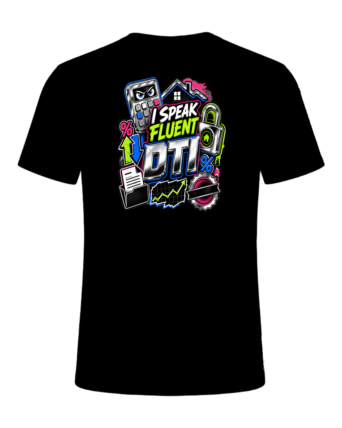 I SPEAK FLUENT DTI — Black