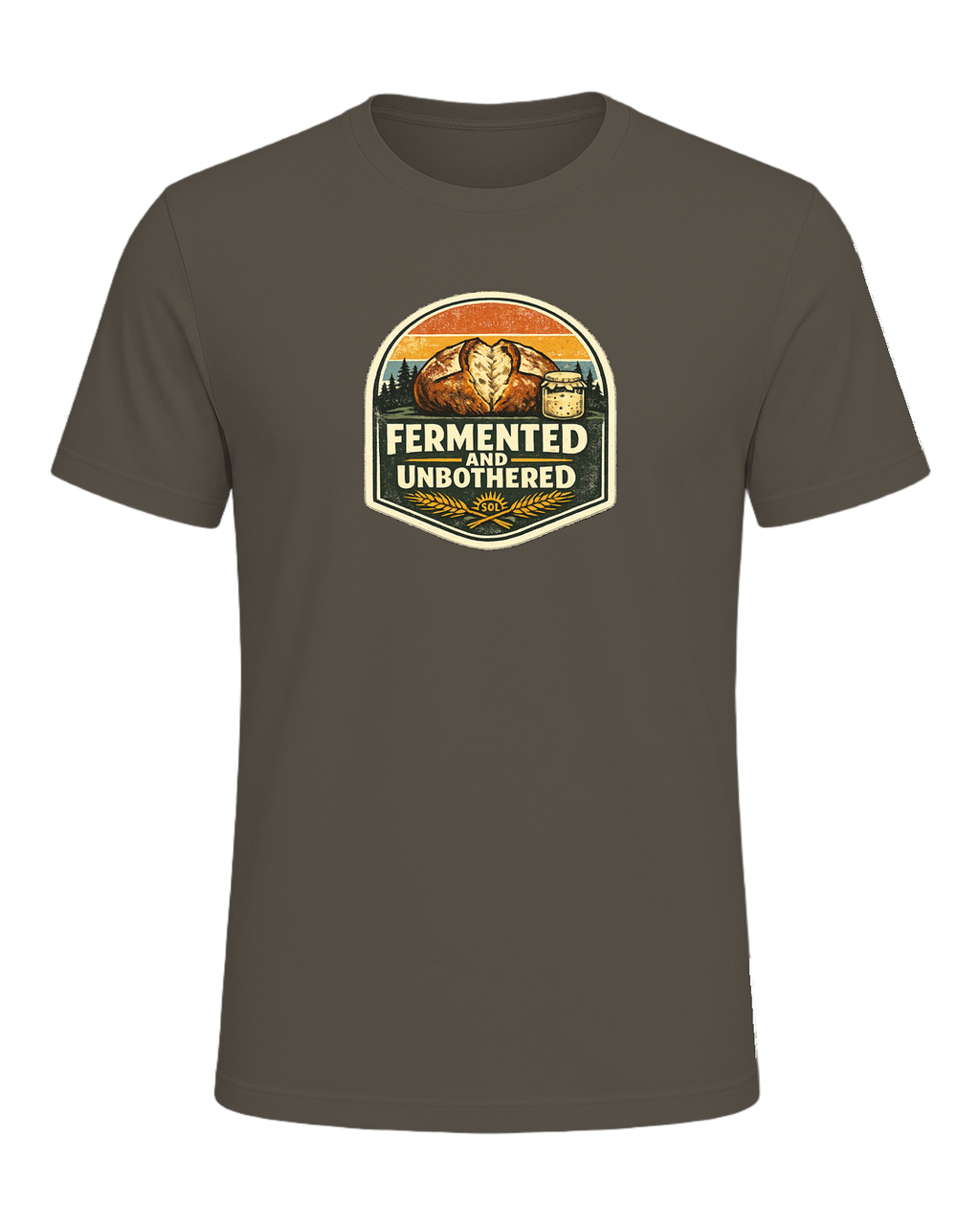 Fermented And Unbothered Tee — Army