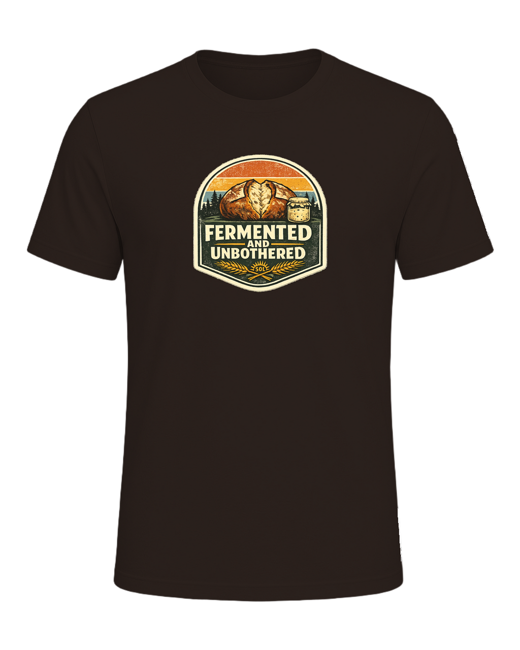 Fermented And Unbothered Tee — Brown