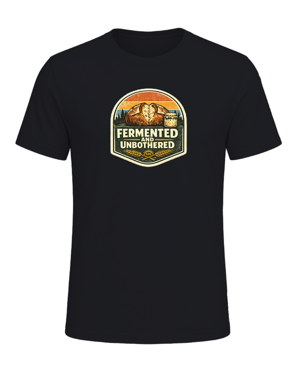 Fermented And Unbothered Tee — Vintage Black